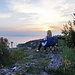 Il dopocena ad attendere un timido tramonto