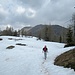 Wir passieren ein weiteres Schneefeld...