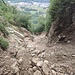 sul percorso di rientro verso Cittiglio, la frana