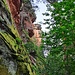Weglos geht's hinauf zu den letzten Felsen des Tages: zu den Hülsenfelsen.