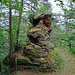 Es ging im Zickzack hinauf zu dem kleinen Wachtfelsen, einem hübschen Türmchen im Osthang des Weimersbergs. 