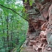 Auf diesem Weg wanderte ich nun westwärts vom Schlossberg hinunter.