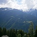 Blick zu Tisiluna Seehorn, Schwarzhorn und Tschaggunser Mittagspitze