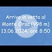 <b>Arrivo in vetta al Monte Orsa.</b>