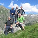 Foto alla croce; Da sinistra in alto: Gigi, Paolo, Gimmy, Giorgio, Imerio.