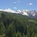 Verso l'alpe la Pierre con la Grivola e il Gran Nomenon.