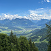 Aussicht von der Hütte in das Illtal