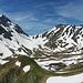 Blick in die Wichlenmatt, hinten der Einschnitt ist der Richtelipass