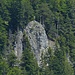 Schartenkopf- Kreuzgipfel von Gerold aus - das Kreuz scheint über dem Felsen zu schweben