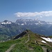 Vilan: (Getrübter) Blick ins Rätikon ..