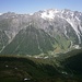Blick ins Lechquellengebirge zur Wasenspitze