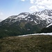Blick Richtung Maroiköpfe, Kaltenberghütte und Stubener Albonakopf
