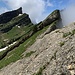 Zweite Schlüsselstelle vor dem Grappenhorn. 