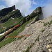 Zweite Schlüsselstelle vor dem Grappenhorn. 