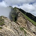 Blick zurück auf die erste Schlüsselstelle vor dem Grappenhorn.