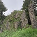 Erste Schlüsselstelle beim Aufstieg auf das Speermürli, bei der man direkt über das Gras absteigen kann.