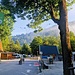 Start frühmorgens beim Campingplatz Danica und bereits ...