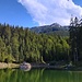 Am Kurztalspeichersee mit Blick zur Sonnenspitze