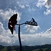 spezielle Kunstinstallation auf dem Weiterweg, auf 955 m