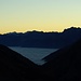 Sonnenaufgang über dem Engadiner Wolkenmeer