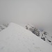Auf der Tuckettspitze habe ich keine gute Sicht.