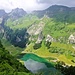 ... Blick zum Seealpsee von oben