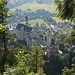 Schloss Neuschwanstein aus der Vogelperspektive.