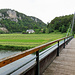 Auf dem Donausteg überquerten wir die Donau.
