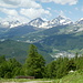 il panorama è sempre splendido con da sinistra : Grevasalvas-Albana-Julier e Nair