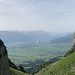 Etwas trübe Sicht ins Rheintal.