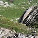 Tiefblick zur Roslenalphütte.