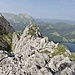 Grat zur Abkletterstelle