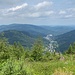 Aussicht von der Schweizerkopfhütte ins Gaistal. Die entferntere Ortschaft ist Bad Herrenalb.<br /><br />