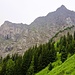 Nun vom Gleggtobel Blick hoch zum Schwarzhorn