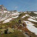 Il costone dietro al rifugio.