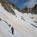 Il traverso dalla selletta a q. 2935mt alla base del canale che scende dalla Porta d'Es-cha