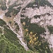 Blick zur Wand unterhalb des Mittelbergs