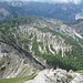 Jetzt geht es auf der Südseite wieder von der Montscheinspitze hinab.