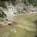 Sandsteinstufe, weiter oben heller Mergel