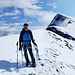 Usciti dal canalone verso la Cima della Bacchetta