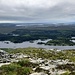 Blick vom Gipfel auf die Seenplatte