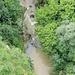 Tiefblick von der Fußgängerbrücke