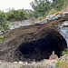 An der "Schwarzen Höhle" - Blick auf das größere "Fenster" der beiden...