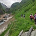 Salita lungo la valle del Loranco