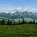 Blick zurück ins Toggi...; Pano-Bild mit vielen bekannten Gipfel...