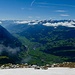 Tiefblick ins Rheintal gen Süden...