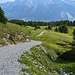 Rückblick. Etwas weiter unten habe ich das Bike parkiert und lief zu Fuss weiter.