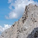 Stefan ist zwischenzeitlich im Abstieg von der Hinteren Bachofenspitze und dokumentiert den Aufschwung von der Seite.