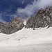 Canale invernale del Pizzo Rotondo visto dalla base