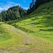 blau-weiß deklarierte Sackgasse